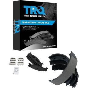 TRQ Brake Pads Semi-Metallic Compatible with 1994-1996 Ford Bronco F-150