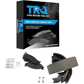 TRQ Brake Pads Semi-Metallic Compatible with 1997 Ford F-250