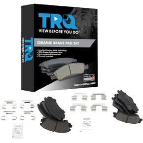 TRQ Brake Pads Ceramic Compatible with 2011-2017 Chevrolet Caprice