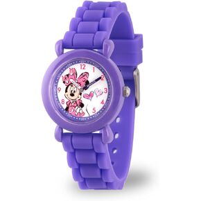DISNEY Minnie Mouse Kids' WDS000137 Minnie Mouse Analog Display Analog Quartz Purple Watch