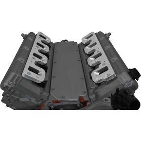 ICT Billet Intake Adapter Compatible with Gen V LT Square Head to Gen IV Car/Truck Rectangle Made in Wichita, Kansas from aerospace grade, USA produced billet aluminum 551347-LT-LS3