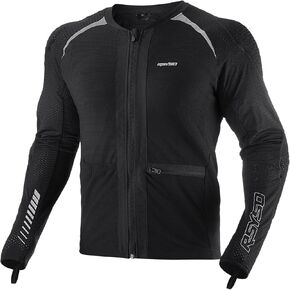 Men's Armored Motorcycle Shirt with CE Certified Protective Mesh Jacket for Motorcycle Bicycle