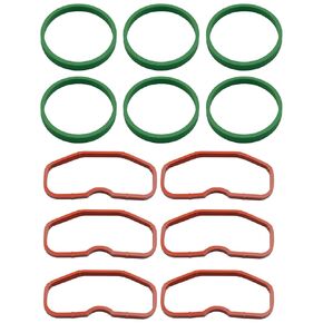 Intake Manifold Gasket Set Compatible with Audi 3.0T S4 S5 A6 A7 A8 Q5 2010-2017 Replace 079129717B 079129717D, Upper&Lower Manifold Gasket