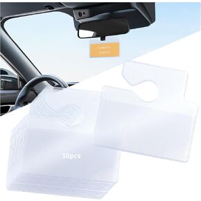 Ofband 10pcs Clear Car Car Care Complic Tag ، حامل تمريرة لوقوف السيارات المقاوم للماء لتصاريح سيارات storaging ، وحامل تصريح وقوف السيارات لسيارات السيارات لحامل ملصق الزجاج الأمامي