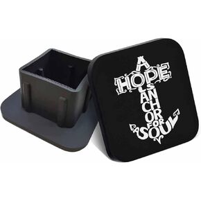 Swono 2 inch Auto Hitch Cap Bees in The Hive Pattern Rubber Trailer Hitch Receiver Cap（1Pack）