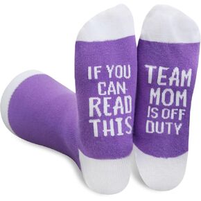 InnoBeta Team Mom Gifts Socks for Women - Gifts for Team Mom Team Manager - One Size