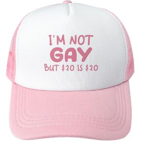 Funny Trucker Hats for Women Hot Pink