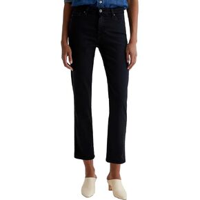 Women's Mari Mid Rise Slim Straight Crop Jean