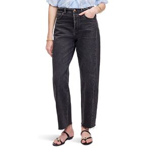 Madewell Women's The Darted Barrel-leg Jean in Black