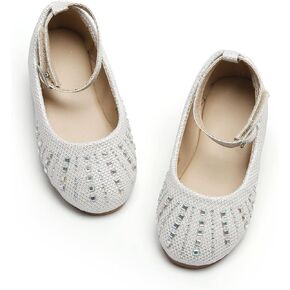 Toddler Flower Girl Dress Shoes - Little Girl Ballet Flats Wedding Party
