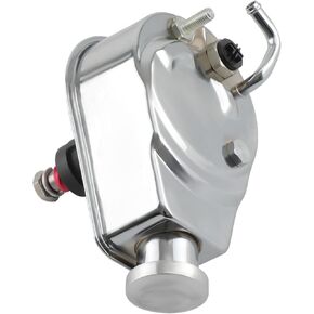 MaxPeedingrods Saginaw P Series Power Steering Pump ، 5/8 "Keyway Shaft ، لـ GMC Chevy Chevrolet 1966-1974 ، Chrome Street ، Hot Rod Reservoir Relbox Reled STP01S-2