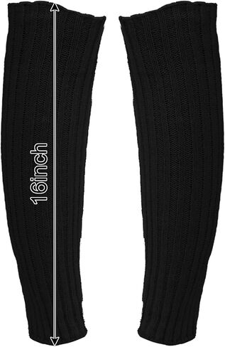 Womens Ribbed Leg Warmers Knitted Long Boot Ankle Heap Sock for Party Sports in Saudi Arabia