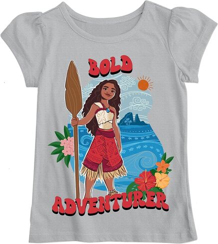 Disney 2 Short Sleeve T-Shirt-Moana, Simea, Heihei-Girls Sizes 2-16 in Saudi Arabia