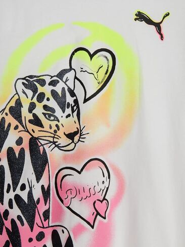 PUMA Girls' Short Sleeve T-Shirt, Fashion Prints & Colors, Soft and Comfortable in Saudi Arabia