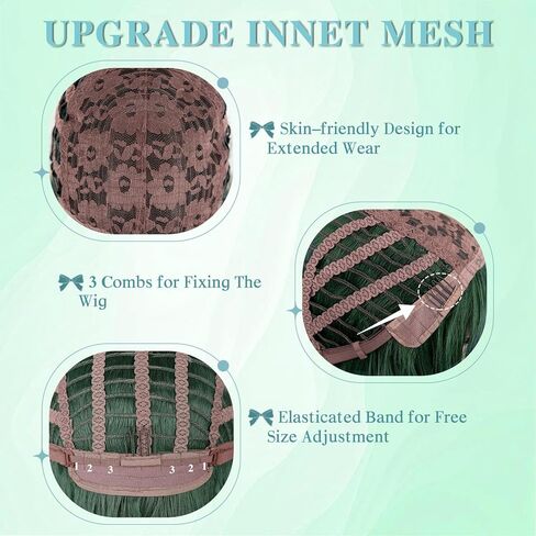 الباروكات الباروكات الطويلة للنساء مع بانجز للنساء للنساء الباروكات الاصطناعية المقاومة للحرارة للمسرحيات اليومية لحفلات الشتاء الشتوية (26 بوصة ، أرجوانية) in Kuwait