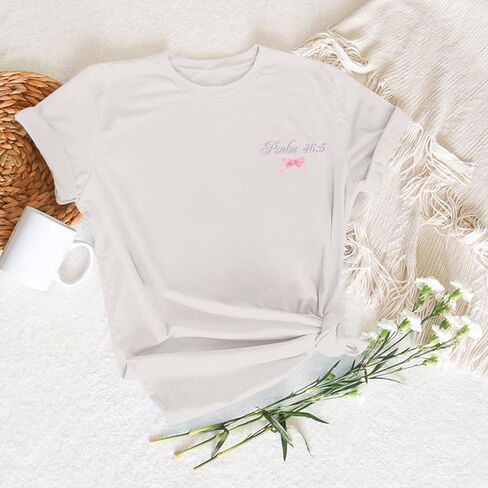 Girls Christian Tees God is Within Her Jesus Shirt for Kids Faith Cute Graphic Bow Tshirt Inspirational Religious Top in Saudi Arabia