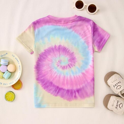 عيد ميلاد فتاة قميص الأطفال الصغار الفتيات TOD TIE DYE THEREN in Kuwait