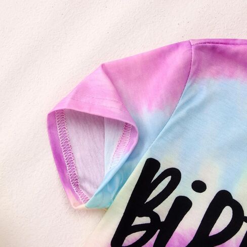 عيد ميلاد فتاة قميص الأطفال الصغار الفتيات TOD TIE DYE THEREN in Kuwait