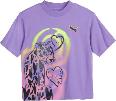 PUMA Girls' Short Sleeve T-Shirt, Fashion Prints & Colors, Soft and Comfortable in Saudi Arabia