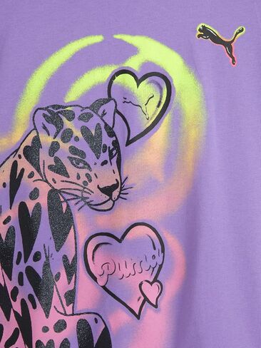 PUMA Girls' Short Sleeve T-Shirt, Fashion Prints & Colors, Soft and Comfortable in Saudi Arabia