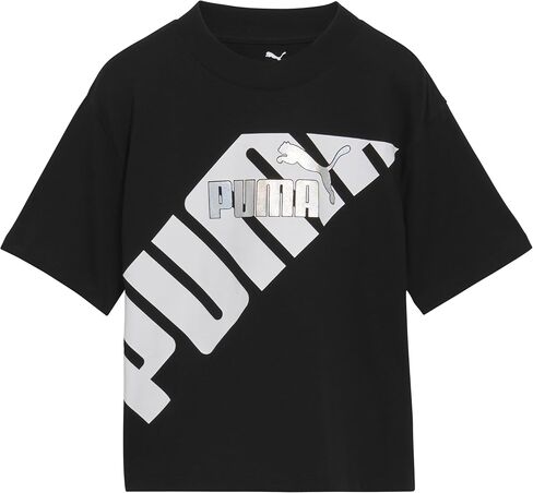 PUMA Girls' Short Sleeve T-Shirt, Fashion Prints & Colors, Soft and Comfortable in Saudi Arabia