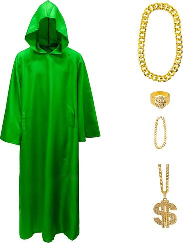 Ivyrobes Shadow Wizard Money Gang Gange Wizard Wizard Robe Cloak Cape Come Cosplay Outfits Red/Purple/Green in Saudi Arabia