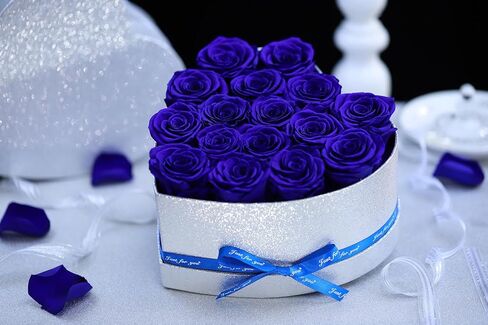 Flowers for Delivery, 16 Yellow Forever Roses in a Box, Preserved Flowers for Anniversary Birthday Mothers Day Valentines Day Gifts for Mom Women, Wife, Girlfriend in Kuwait