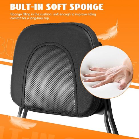 رف أمتعة Sissy Bar لهوندا 500، مسند ظهر للراكب الخلفي قابل للفصل مع حامل رف قابل للإزالة متوافق مع Rebel 300 Rebel 500 CMX 300 CMX 500 2017-2024 in Kuwait
