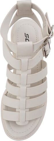 Soda “Rebirth" ~ Women Open Toe Fisherman Multi Strap Buckle Lug Sole Low Block Heeled Sandals in Saudi Arabia