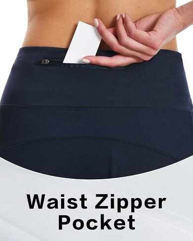 16" Golf Skorts Skirts for Women with Zipper Pockets Women's High Waisted Tennis Skirt Athletic Skort in Saudi Arabia