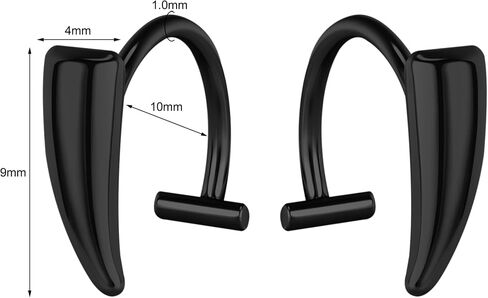 Fake Lip Piercing Hoop for Fake Lip Ring Fake Nose Ring Hoop Nose Cuffs Wolf Teeth Non Piercing Spike Nose Ring Jewelry for Women Men in Saudi Arabia
