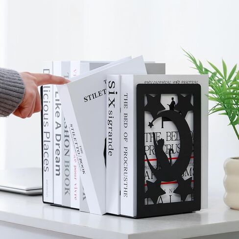 Aertiavty Bookends 2 أجهزة كمبيوتر ، وينتهي كتاب القطط الشاق الكبير للرفوف ، والمكتب المعدني غير المنحدر للكتب الثقيلة ، حامل الكتب الأسود لمكتب المنزل ، Morden Book Stopper 7.9 "× 4" × 5 "، زوج واحد in Kuwait