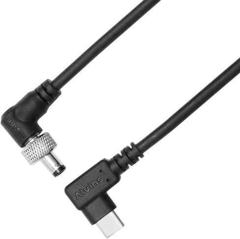 Alvin's Cables PD Type-C to Locking DC 5.5×2.5mm Fast Charging Power Cable for Atomos Ninja V, SmallHD 702 Touch Monitor 1M/39.4inches in Saudi Arabia