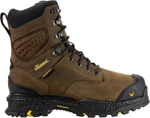 Thorogood Infinity FD Series 8" Waterproof Composite Toe Work Boots for Men with Full-Grain Leather, 400g Insulation, and Slip-Resistant Outsole; EH Rated in Saudi Arabia