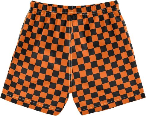 Boccsty Retro 80s 90s Pattern Boys Swim Trunks Baby Kids Swimwear Summer Toddler Beach Board Shorts Bathing Suit 2T-XL in Saudi Arabia