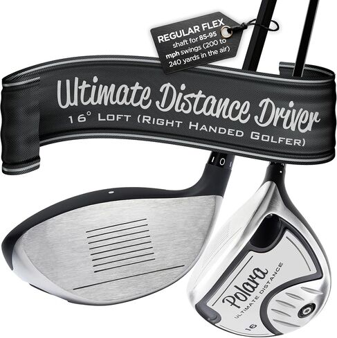 Polara Ultimate Straight Golf Driver | Mens Right Hand 45" Golf Drivers | Adjustable, Non-Conforming Golf Drivers in Saudi Arabia