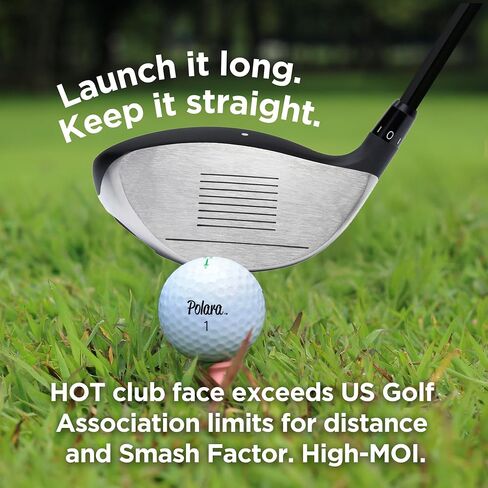 Polara Ultimate Straight Golf Driver | Mens Right Hand 45" Golf Drivers | Adjustable, Non-Conforming Golf Drivers in Saudi Arabia