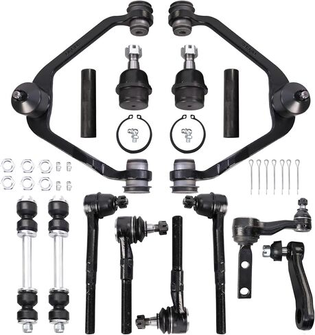 14PCS Front Suspension Kit Upper Control Arm Compatible For 1997-2002 Ford F150 Expedition Compatible for 1998-2002 Lincoln Navigator 2WD with Bolt Sway Bar,Ball Joint, Inner Outer Tie Rods in Saudi Arabia