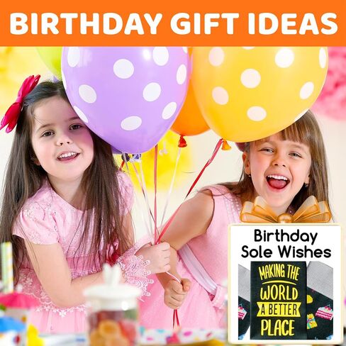 HAPPYPOP 11-12 Year Old Birthday Socks - 2014 2015 Birthday Gifts for Tween Boys Girls with Greeting Card in Saudi Arabia