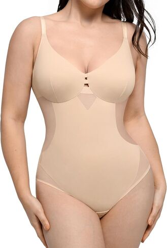 FeelinGirl Shapewear Tummy Control Bodysuit For Women Shapewear Body Suits Tops Seamless Body Shaper in Saudi Arabia