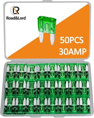 50pcs mini blade الصمامات ، 15A minifuse ، فتيل شفرة ATM ATM ATM ، Fusibles Automotive Car Minifuses تشكيلة ، مؤ عام Mini-Poat ، مجموعة ATM APM للسيارة/RV/Truck/Motorcy (15A) in Kuwait