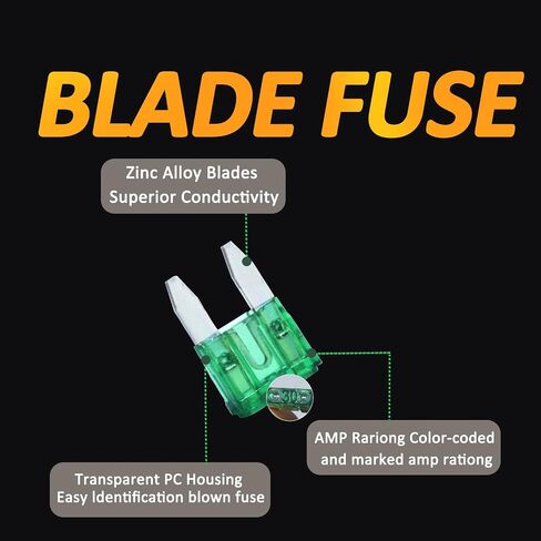 50pcs mini blade الصمامات ، 15A minifuse ، فتيل شفرة ATM ATM ATM ، Fusibles Automotive Car Minifuses تشكيلة ، مؤ عام Mini-Poat ، مجموعة ATM APM للسيارة/RV/Truck/Motorcy (15A) in Kuwait