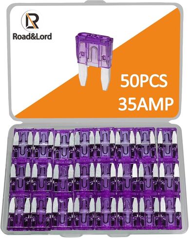 50pcs mini blade الصمامات ، 15A minifuse ، فتيل شفرة ATM ATM ATM ، Fusibles Automotive Car Minifuses تشكيلة ، مؤ عام Mini-Poat ، مجموعة ATM APM للسيارة/RV/Truck/Motorcy (15A) in Kuwait