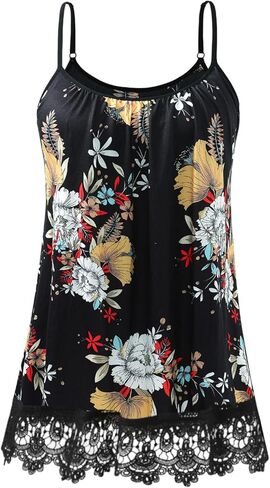 Womens Camisoles with Built in Bras Lace Camisole Tank Tops Adjustable Spaghetti Strap Tank Tops in Kuwait