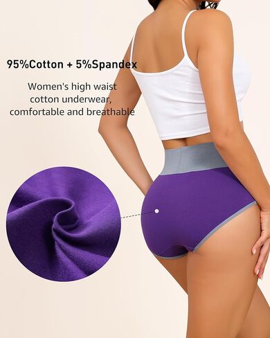 Aijolen نساء عالية الخصر الخصر ملخصات التغطية الكاملة التغطية ملخصات سراويل سراويل تمتد ناعمة من 5 S-XXL in Kuwait