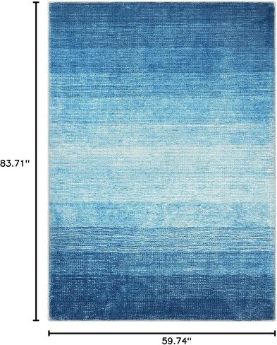 Wonnitar Modern Ombre Black Washable Rugs 2x3, Small Non-Slip Rug for Entryway Indoor Front Door Mat, Abstract Non-Shedding Soft Throw Mat for Bedroom Entrance (Black-Dark Gunmetal,2'x3') in Kuwait