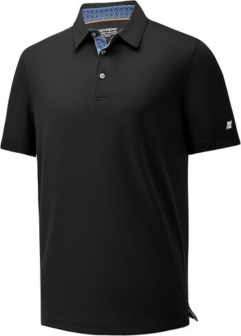 رجال الجولف بولو قميص الرطوبة فاقة الجافة Fit Performance Sport Pin مخططة قصيرة الأكمام قمصان الجولف للرجال in Kuwait