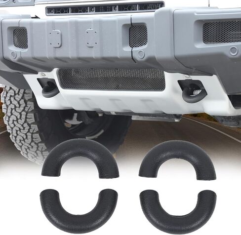 4PCS Bumper Tow Hook Covers Compatible with INEOS Grenadier 2020-2024 Accessories, Front & Rear Bumper Tow Hook Rubber Sleeve Protectors Decoration (Red) in Saudi Arabia