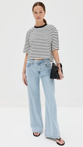 Pistola Denim Women's Jadyn Low Slung Palazzo Jeans in Kuwait
