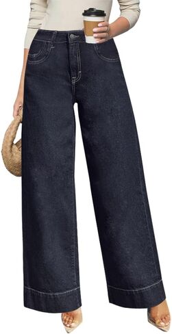 سراويل جينز عالية الخصر للسيدات - سروال جينز مستقيم ساق مستقيم ، 2025 in Kuwait